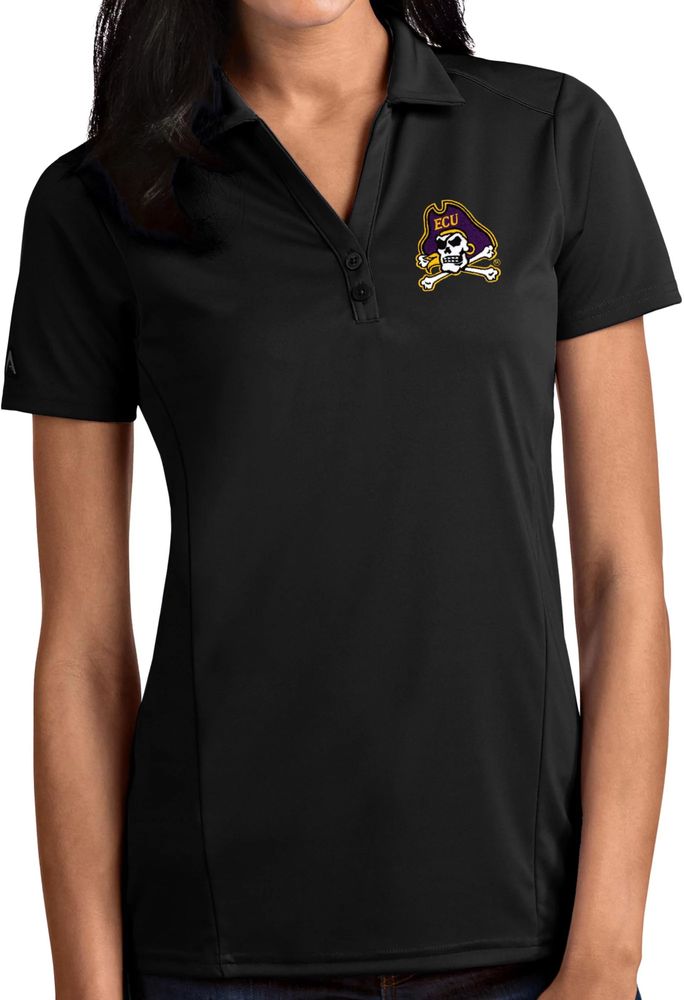 Antigua Pittsburgh Pirates Mens Black Xtra-Lite Short Sleeve Polo