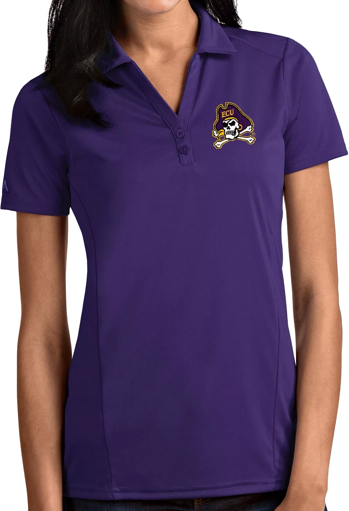 Antigua Women's East Carolina Pirates Tribute Performance Polo