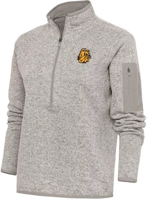 Antigua Women's Minnesota-Duluth  Bulldogs Oatmeal Fortune Pullover Jacket