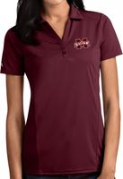 Antigua Women's Mississippi State Bulldogs Maroon Tribute Performance Polo