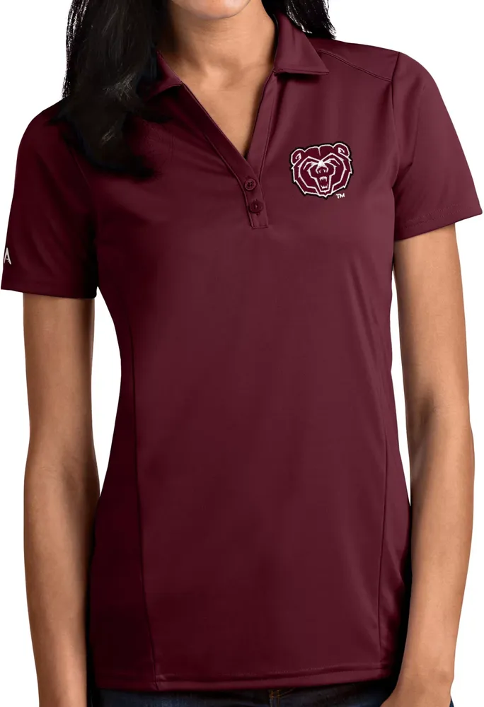 Antigua Women's Missouri State Bears Maroon Tribute Performance Polo