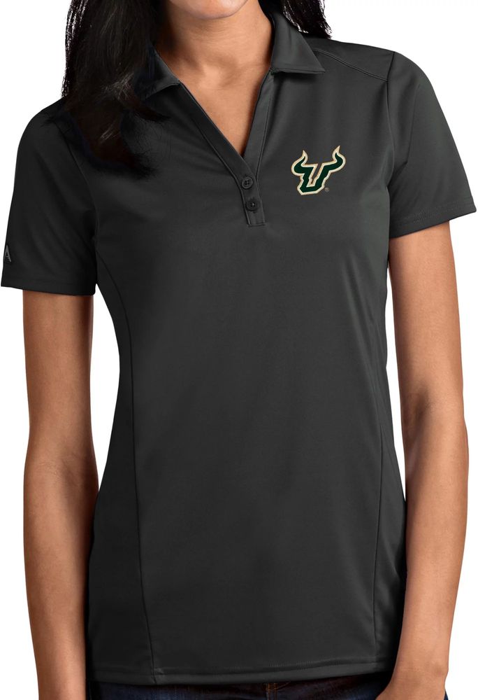 Antigua Women's South Florida Bulls Grey Tribute Performance Polo