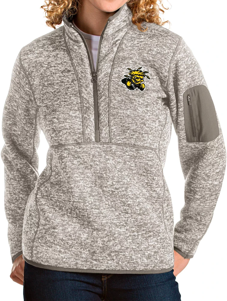 Antigua Women's Wichita State Shockers Oatmeal Fortune Pullover Jacket