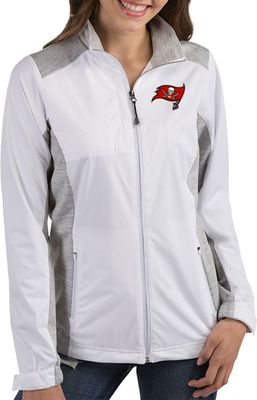 Antigua Women's Tampa Bay Buccaneers Revolve White Full-Zip Jacket