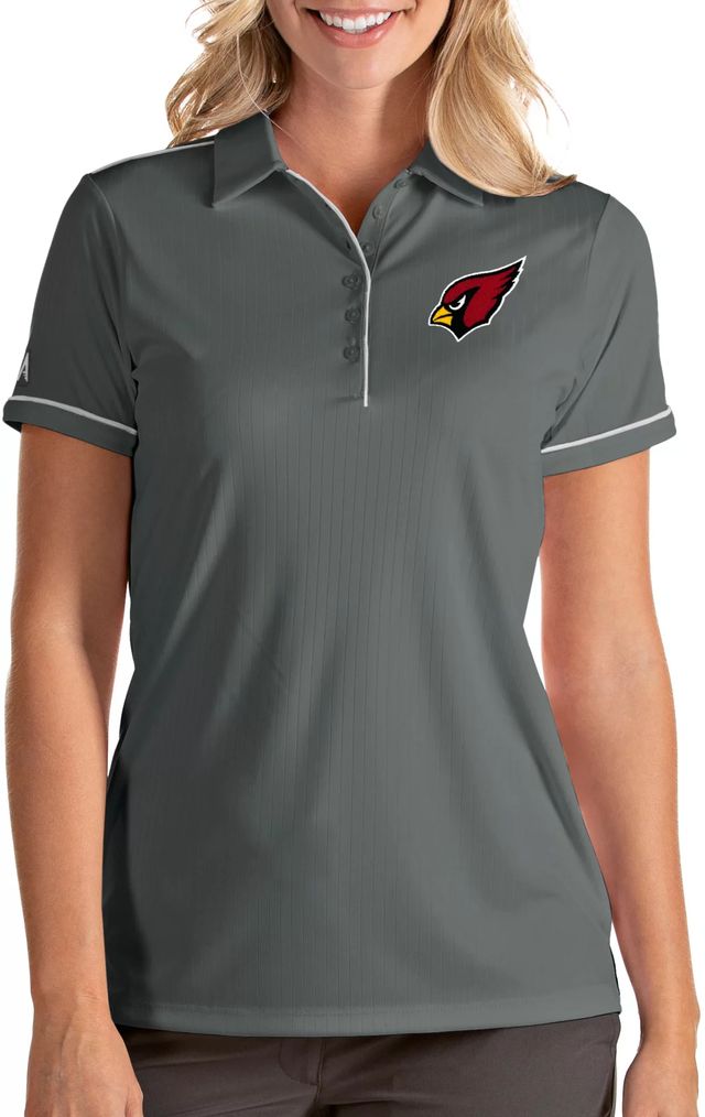 Antigua Men's St. Louis Cardinals Black Striped Polo