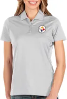 Antigua Women's Pittsburgh Steelers Balance White Polo