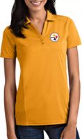 Antigua Women's Pittsburgh Steelers Tribute Gold Polo