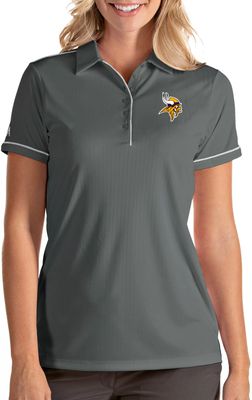 Antigua Men's Minnesota Vikings Salute Purple Polo