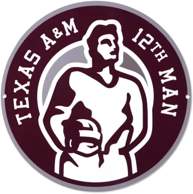 Authentic Street Signs Texas A&M Aggies Circle Steel Logo Sign
