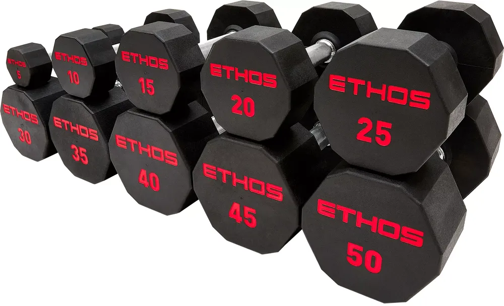 ETHOS Rubber Hex Dumbbell