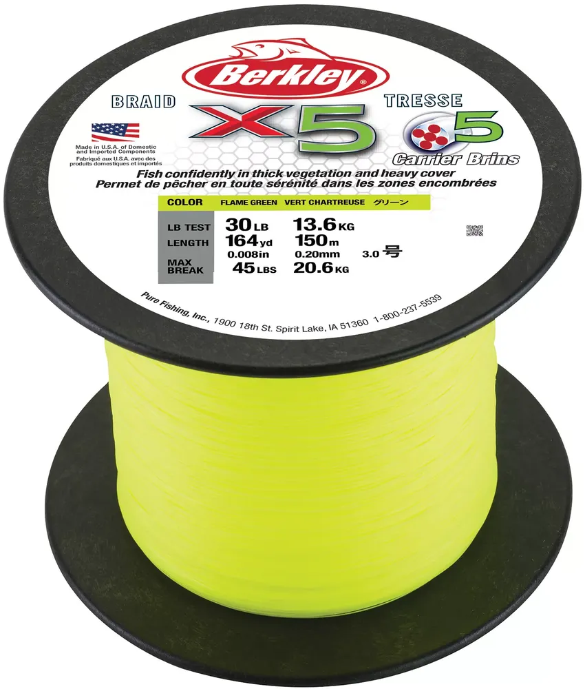 Berkley x5 Braided Fishing Line