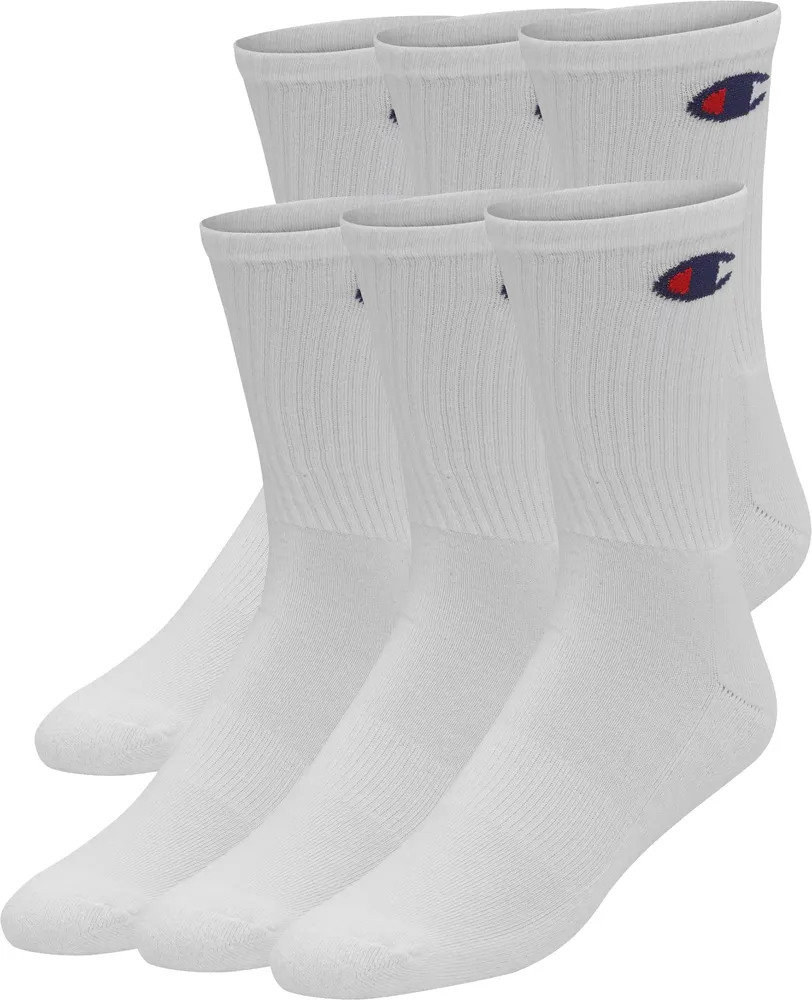 Champion Men's Crew Socks - 6 Pack