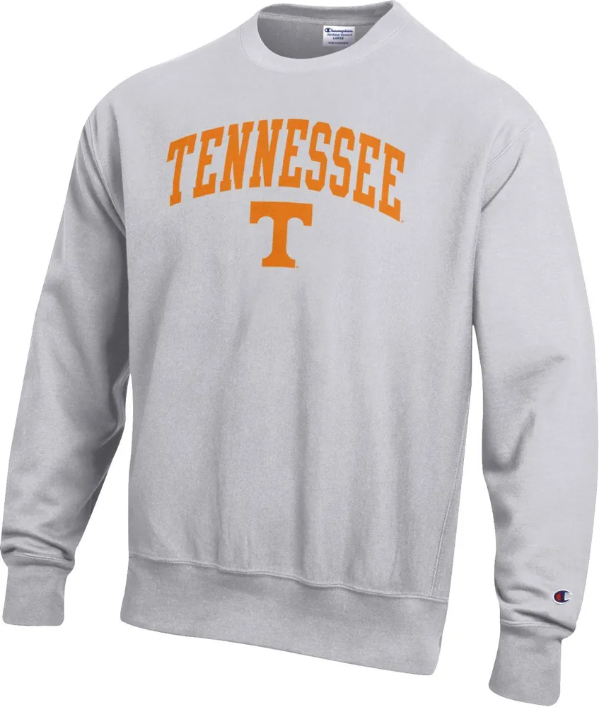 Champion Men's Tennessee Volunteers Grey Reverse Weave Crew Sweatshirt