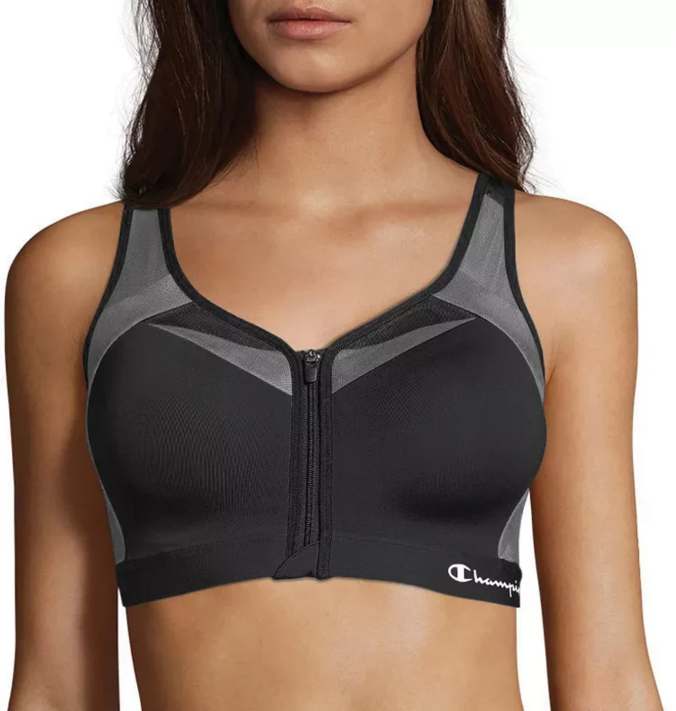 Champion Women's Motion Control Zip Sports Bra