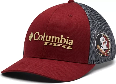 Columbia Men's Florida State Seminoles Garnet PFG Mesh Fitted Hat