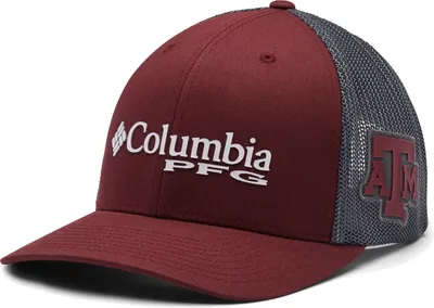 Columbia Men's Texas A&M Aggies Maroon PFG Mesh Fitted Hat