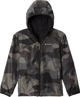 Columbia Youth Reversible Pixel Grabber Rain Jacket