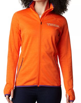 Columbia Women's Clemson Tigers Orange Sapphire Trail Full-Zip Jacket