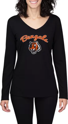 Concepts Sport Women's Cincinnati Bengals Marathon Black Long Sleeve T-Shirt