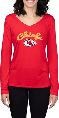 Concepts Sport Women's Kansas City Chiefs Marathon Red Long Sleeve T-Shirt