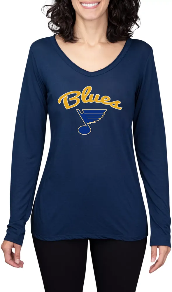 Concepts Sport Women's St. Louis Blues Marathon  Knit Long Sleeve T-Shirt