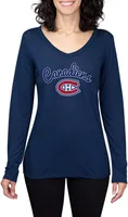 Concepts Sport Women's Montreal Canadiens Marathon  Knit Long Sleeve T-Shirt