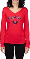 Concepts Sport Women's Washington Capitals Marathon  Knit Long Sleeve T-Shirt