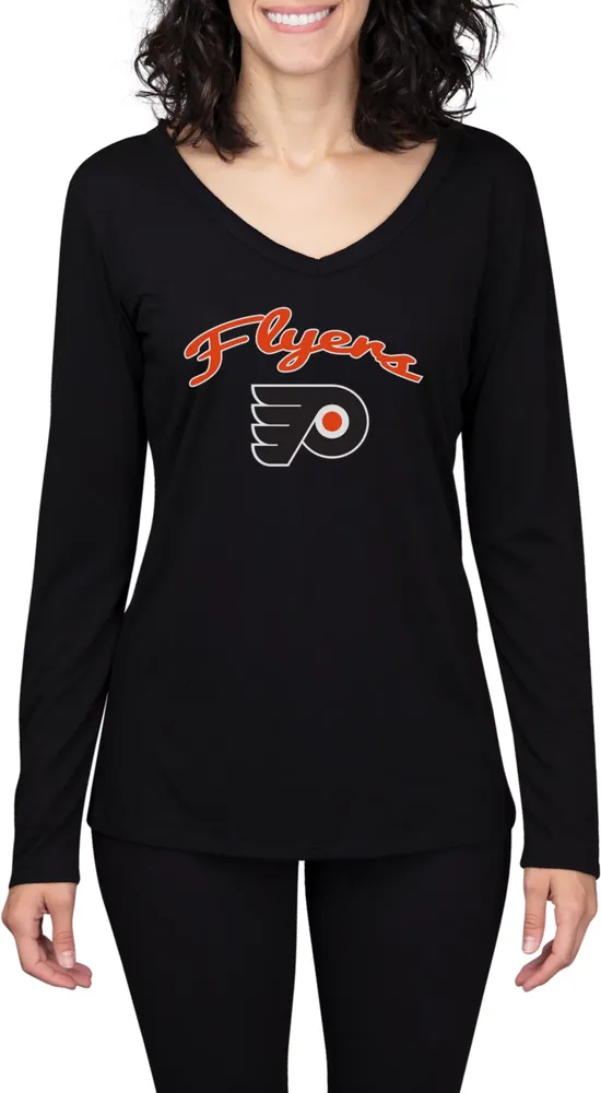 Concepts Sport Women's Philadelphia Flyers Marathon  Knit Long Sleeve T-Shirt