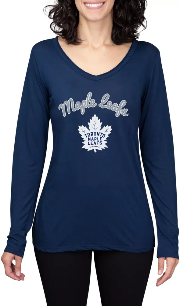 Concepts Sport Women's Toronto Maple Leafs Marathon  Knit Long Sleeve T-Shirt