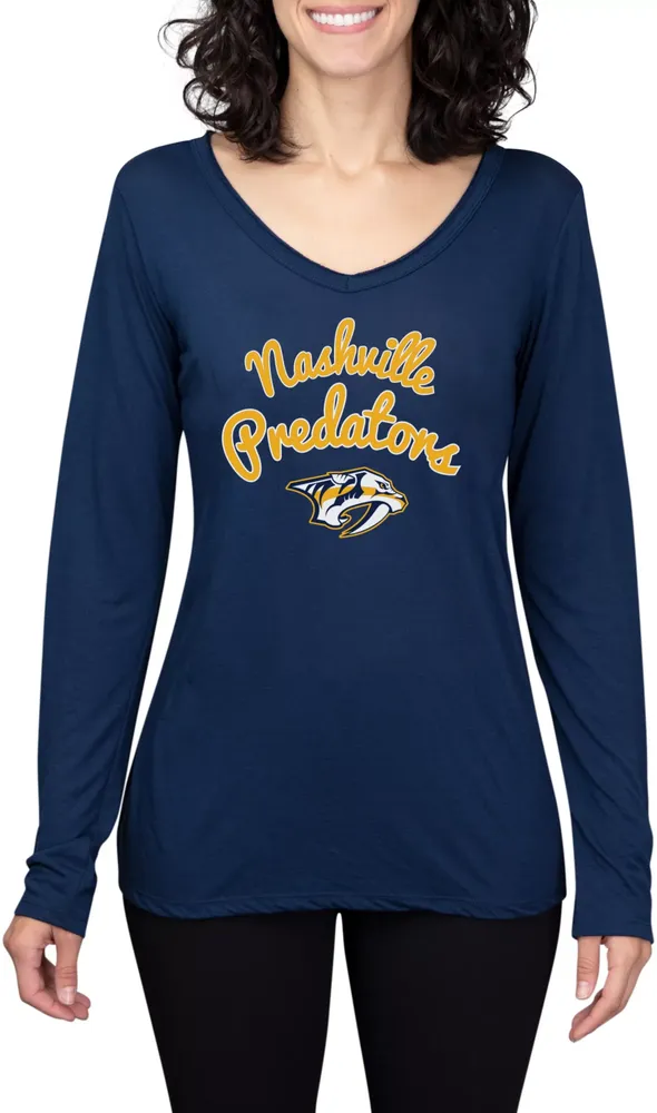 Concepts Sport Women's Nashville Predators Marathon  Knit Long Sleeve T-Shirt