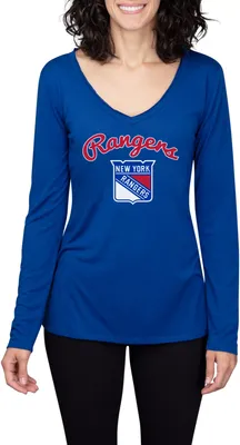 Concepts Sport Women's New York Rangers Marathon  Knit Long Sleeve T-Shirt