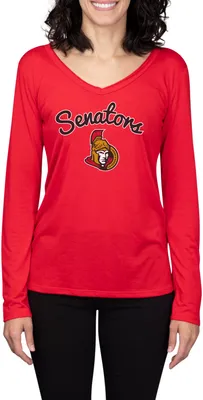 Concepts Sport Women's Ottawa Senators Marathon  Knit Long Sleeve T-Shirt