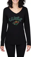 Concepts Sport Women's Minnesota Wild Marathon  Knit Long Sleeve T-Shirt