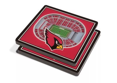 You the Fan St. Louis Cardinals 3D Stadium Views Coaster Set