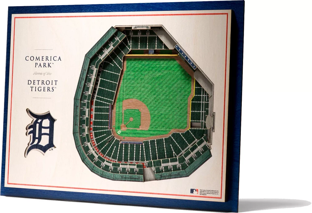 You the Fan Detroit Tigers 5-Layer StadiumViews 3D Wall Art