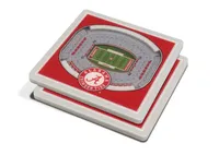 You the Fan Alabama Crimson Tide 3D Stadium Views Coaster Set