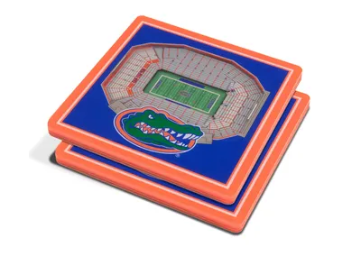 You the Fan Florida Gators 3D Stadium Views Coaster Set