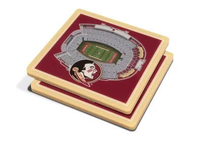 You the Fan Florida State Seminoles 3D Stadium Views Coaster Set