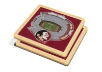 You the Fan Florida State Seminoles 3D Stadium Views Coaster Set