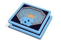 You the Fan North Carolina Tar Heels 3D Stadium Views Coaster Set