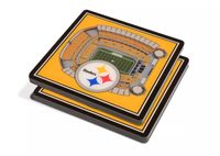 You the Fan Pittsburgh Steelers 3D Stadium Views Coaster Set