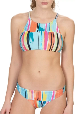 Dolfin Women's Uglies Revibe Print Crop Bikini Top