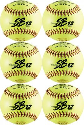 Dudley 12” USA/NFHS SB12 Fastpitch Softballs - 6 Pack