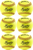 Dudley 11” USA Thunder Heat Fastpitch Softballs - 6 Pack