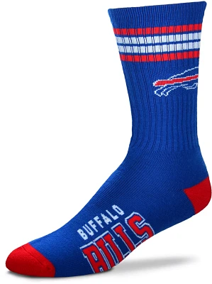 For Bare Feet Buffalo Bills Four Stripe Deuce Socks