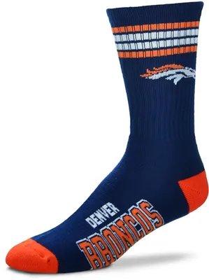 For Bare Feet Denver Broncos Four Stripe Deuce Socks