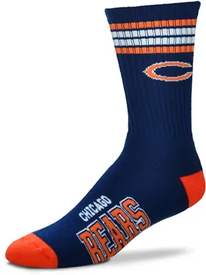 For Bare Feet Chicago Bears Four Stripe Deuce Socks