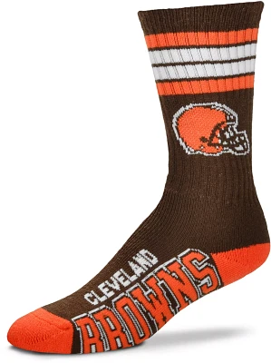 For Bare Feet Cleveland Browns Four Stripe Deuce Socks