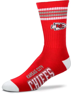 For Bare Feet Kansas City Chiefs Four Stripe Deuce Socks