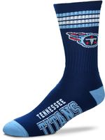 For Bare Feet Tennessee Titans Four Stripe Deuce Socks